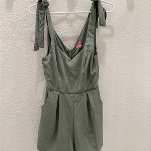 NWT- Francesca’s Sage Green Romper